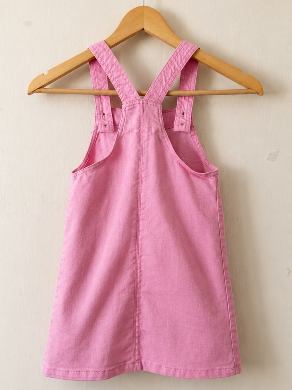Wonder Nation Pink Button Front Jumper Dress Girls 5T - Picture 2 of 4